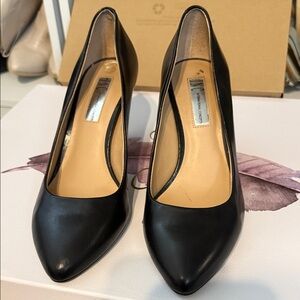 Black Leather Women's Shoes